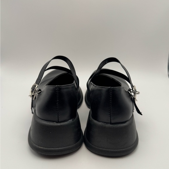 Black Platform Mary Jane Shoes Double Strap Chunky Gothic Size US 6 (230) - Picture 4 of 5
